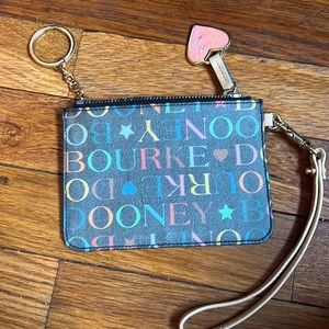 Dooney and Bourke wristlet with key ring
